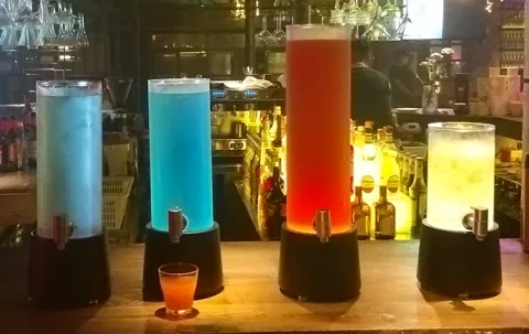 发光圆柱扎啤桶
