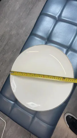 经典黑金摆台 - 14寸圆形大果盘【仿瓷】