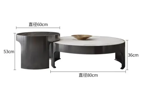 酒水茶几 - 双圆组合休闲款