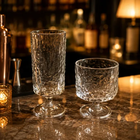 玻璃 树皮纹鸡尾酒杯