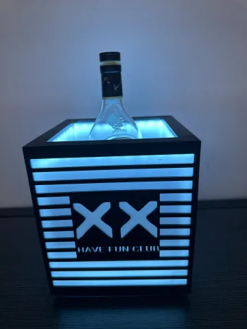 洋酒发光酒座 - 方型冰桶