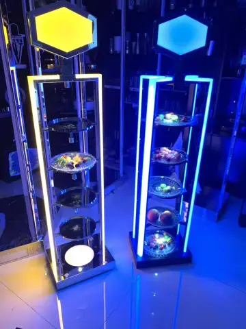 多层发光果盘架