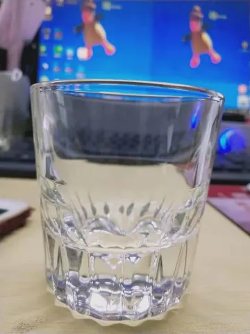 玻璃 厚底剑纹酒杯