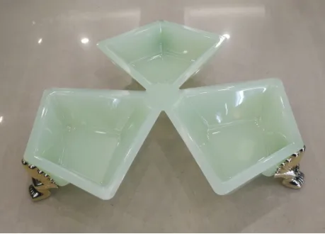 亚克力三格小吃碟