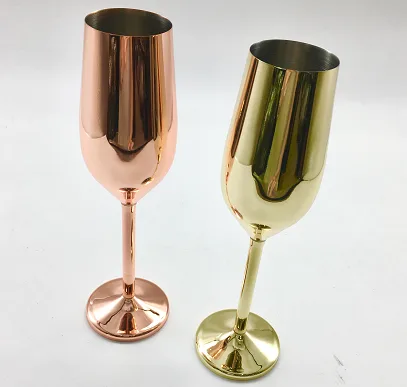 电镀瘦腰高脚杯