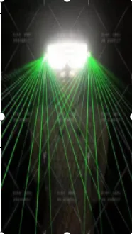 LED带激光眼镜