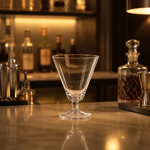 玻璃 矮脚三角鸡尾酒杯