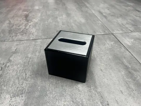 银奢摆台 - 方形抽纸盒（订制）