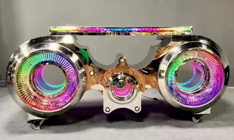 金属眼型DJ打碟台